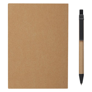 Meeting Mate Notebook With Pen And Sticky Flags - Natural