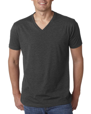 Next Level Apparel Men's CVC V-Neck T-Shirt - Front