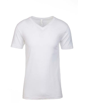 Next Level Apparel Men's CVC V-Neck T-Shirt - White