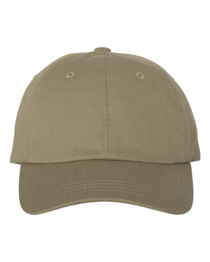 YP Classics Adult Low-Profile Cotton Twill Dad Cap - Khaki
