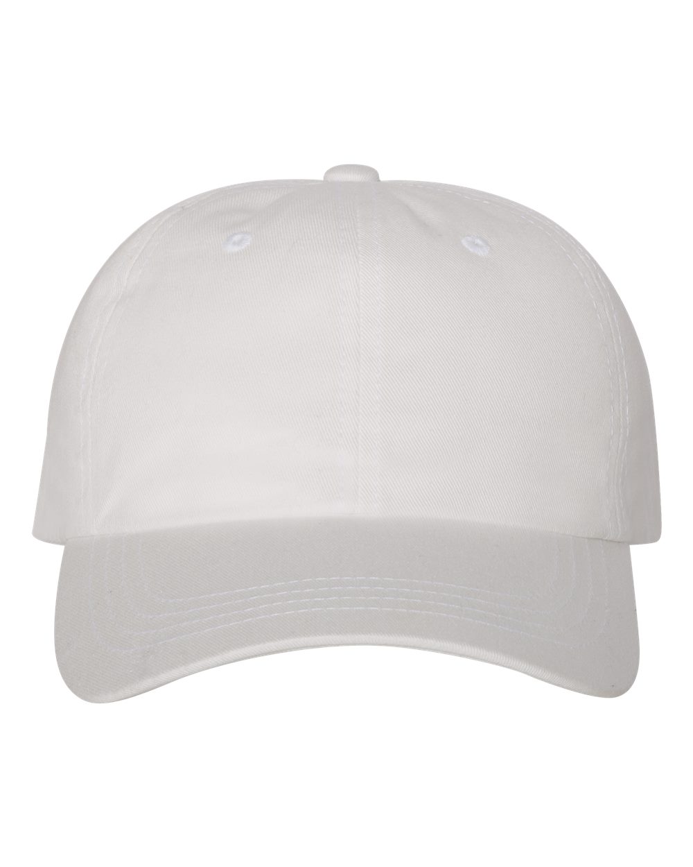 YP Classics Adult Low-Profile Cotton Twill Dad Cap - White