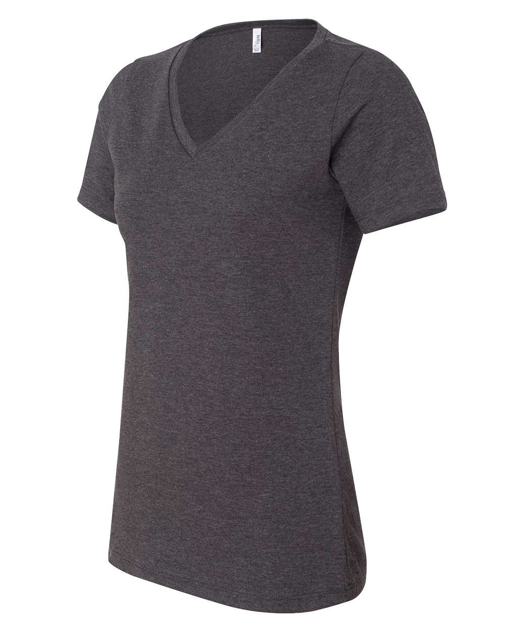 BELLA + CANVAS Ladies' Relaxed Heather CVC Jersey V-Neck T-Shirt
