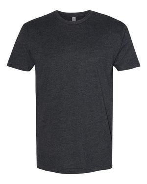 Next Level Men's Sueded Crew - Heather Charcoal
