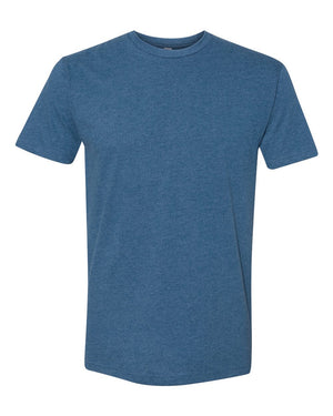 Next Level Men's Sueded Crew - Heather Cool Blue