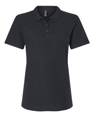 Gildan Ladies' Softstyle Double Pique Polo - Black