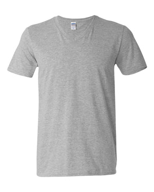 Gildan Men's Softstyle® V-Neck T-Shirt - Sport Grey