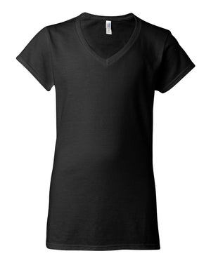 Gildan Women's Softstyle® V-Neck T-Shirt - Black