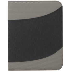 Non-Woven Bubble Padfolio - Fsc Gray With Black