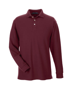 Men's DRYTEC20™ Performance Long-Sleeve Polo - Burgundy