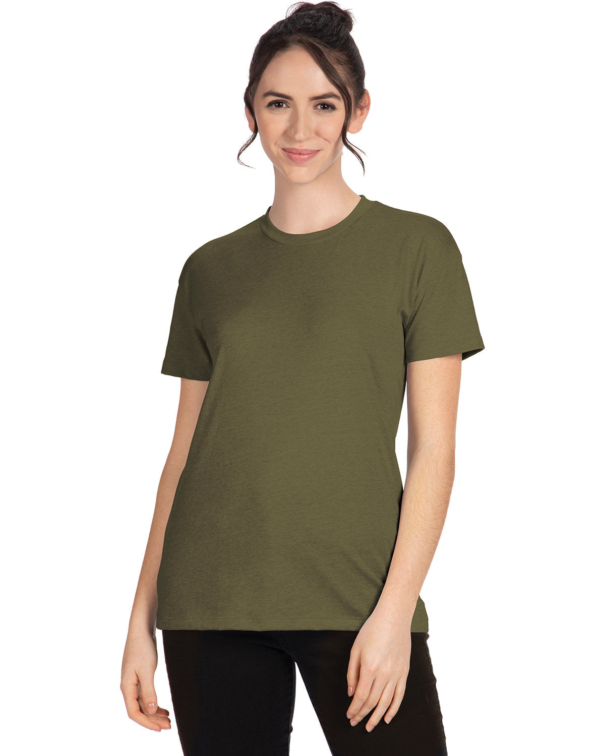 Next Level Apparel Ladies' Relaxed CVC T-Shirt - Military Green