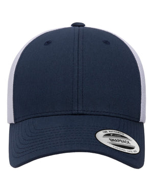 YP Classics Low Profile Trucker Cap - Navy/ White