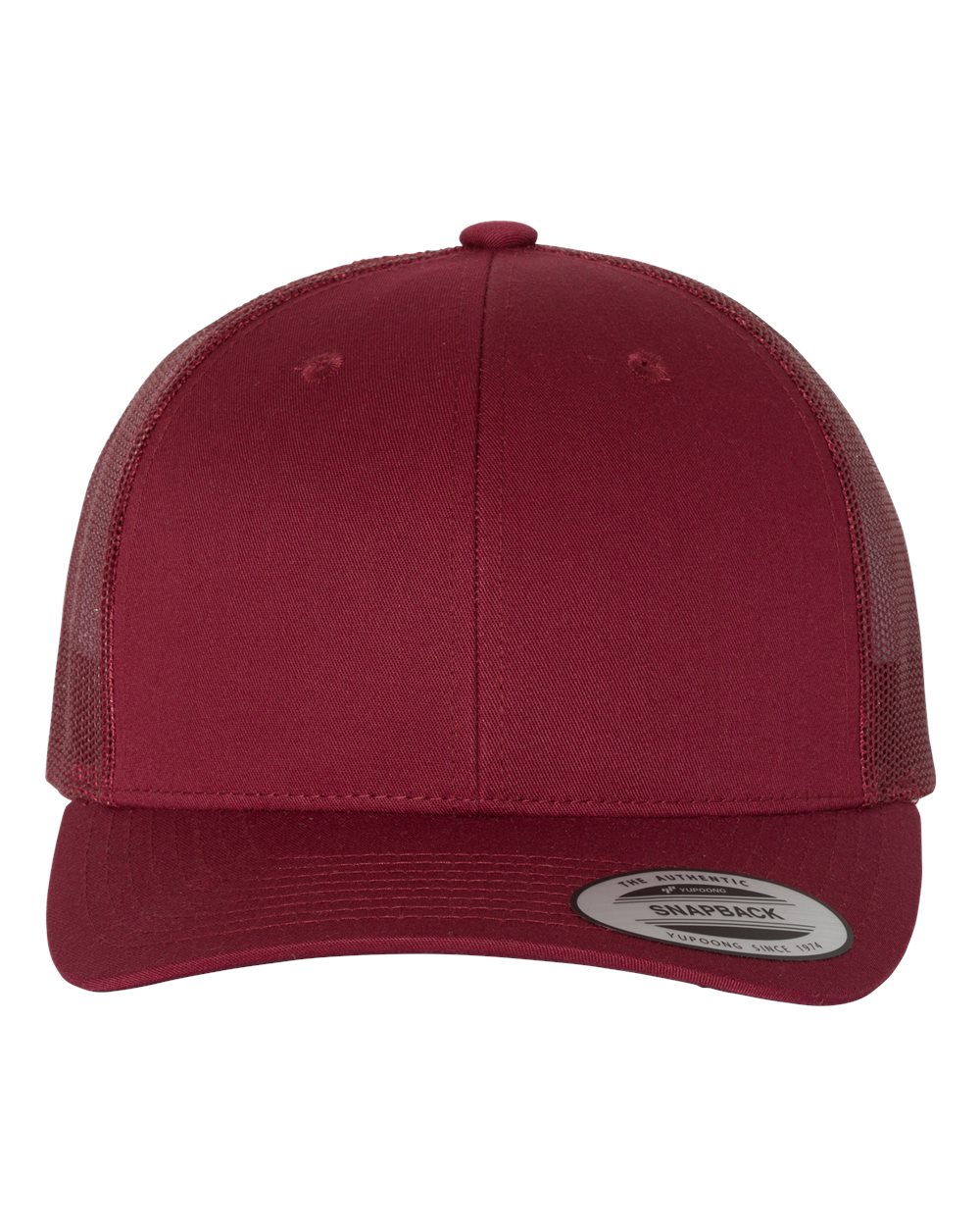 YP Classics Adult Retro Trucker Cap - Cranberry