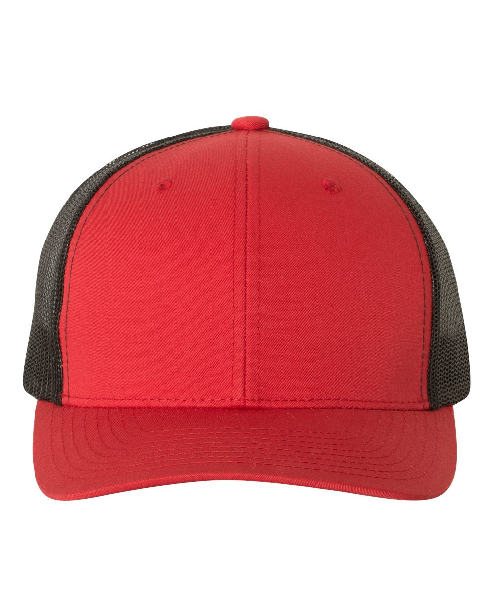 YP Classics Adult Retro Trucker Cap - Red/ Black