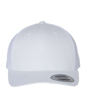 YP Classics Adult Retro Trucker Cap - White