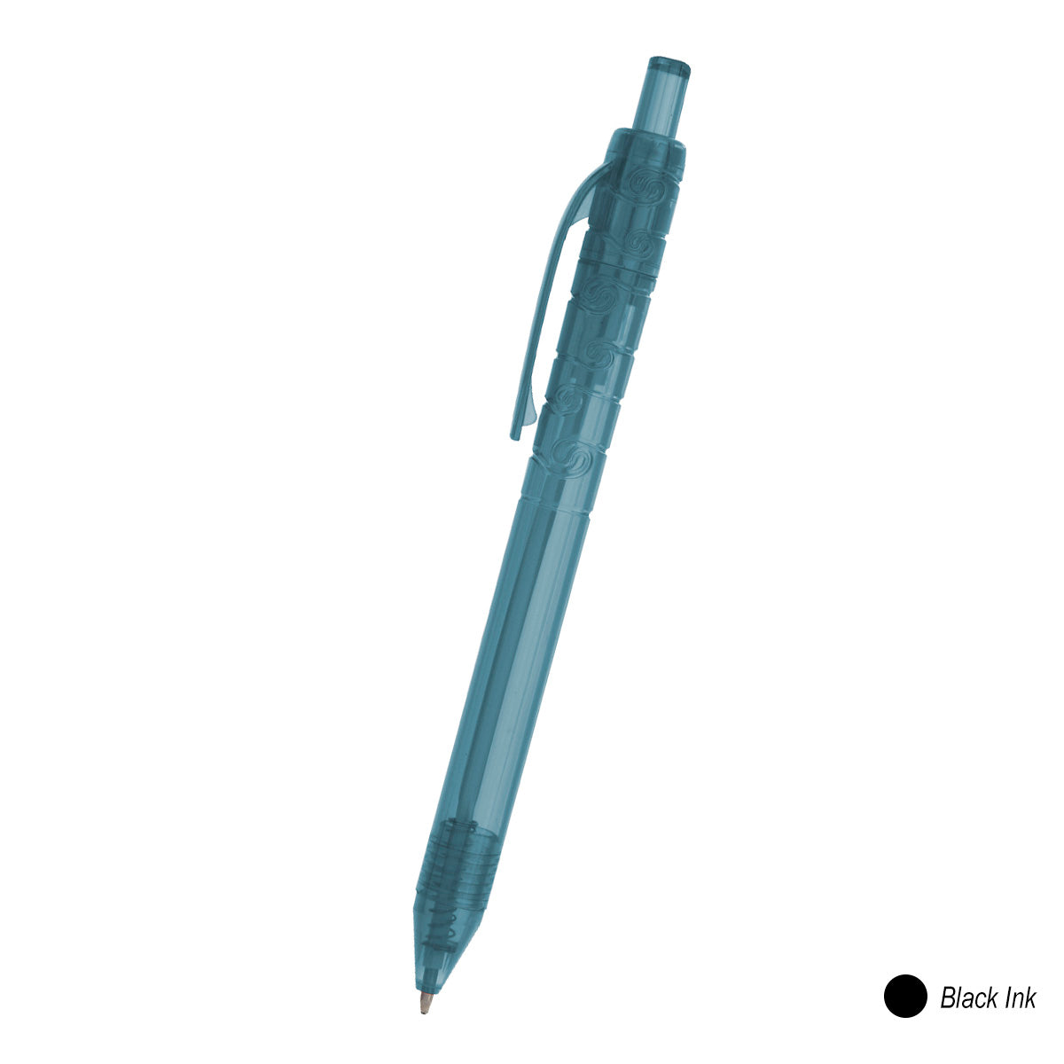Oasis Bottle-Inspired Pen - Trans Blue With Black