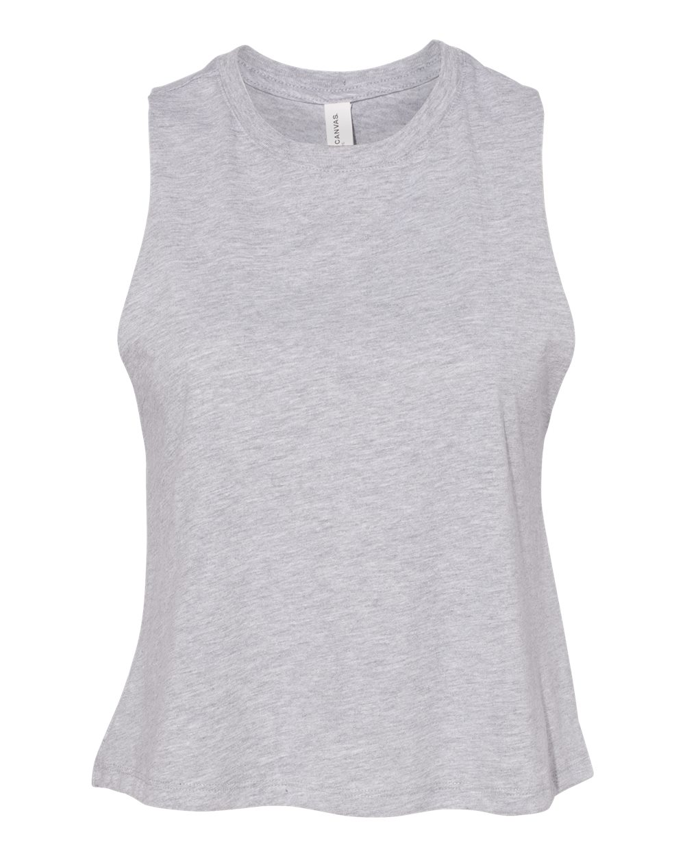 BELLA + CANVAS Ladies' Racerback Cropped Tank - Athletic Heather