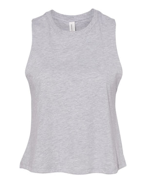 BELLA + CANVAS Ladies' Racerback Cropped Tank - Athletic Heather