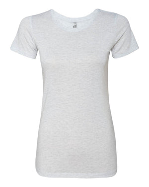 Next Level Ladies' Triblend Crew - Heather White