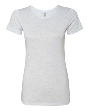 Next Level Ladies' Triblend Crew - Heather White