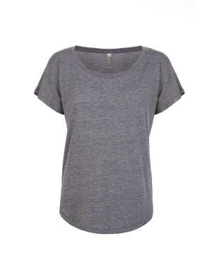 Next Level Apparel Ladies' Triblend Dolman T-Shirt - Premium Heather