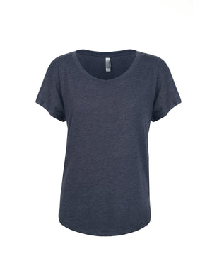 Next Level Apparel Ladies' Triblend Dolman T-Shirt - Vintage Navy