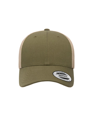 Classics® Low Profile 2-Tone Trucker Cap - Moss/Khaki
