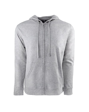 Adult Laguna French Terry Full-Zip Hooded Sweatshirt - Hth Gry
