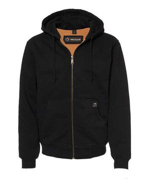Crossfire Heavyweight Power Fleece Hooded Jacket with Thermal Lining - Black