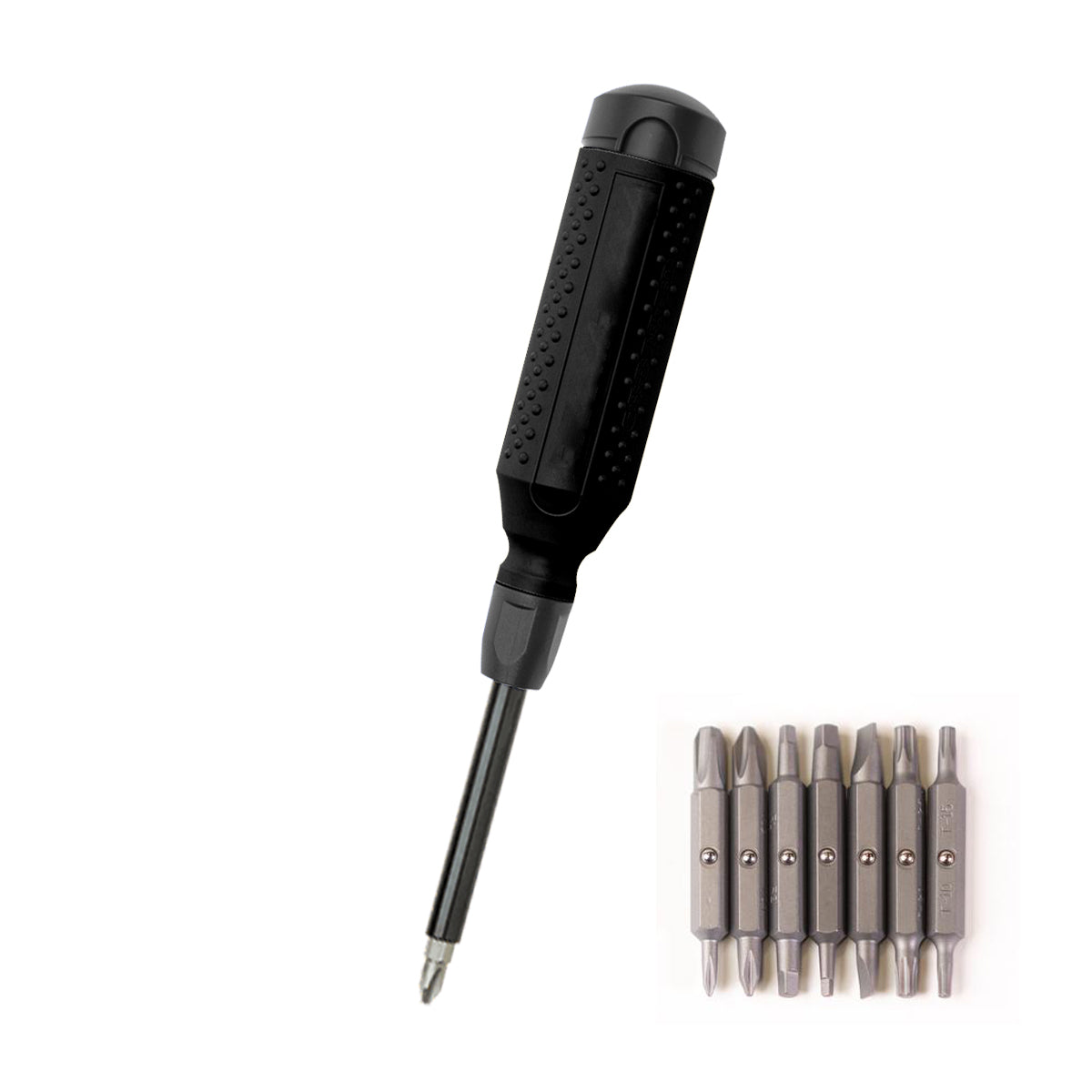 MegaPro 15-In-1 Multi-Bit Screwdriver - Black With Gray