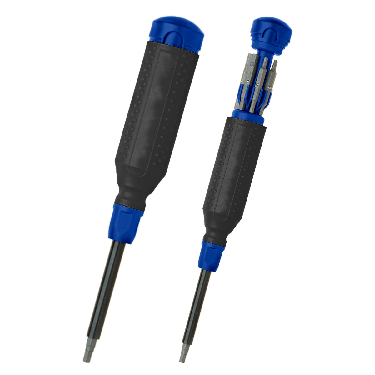MegaPro Hex 15-In-1 Multi-Bit Screwdriver - Black With Blue