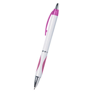 Sassy Pen - White With Pink