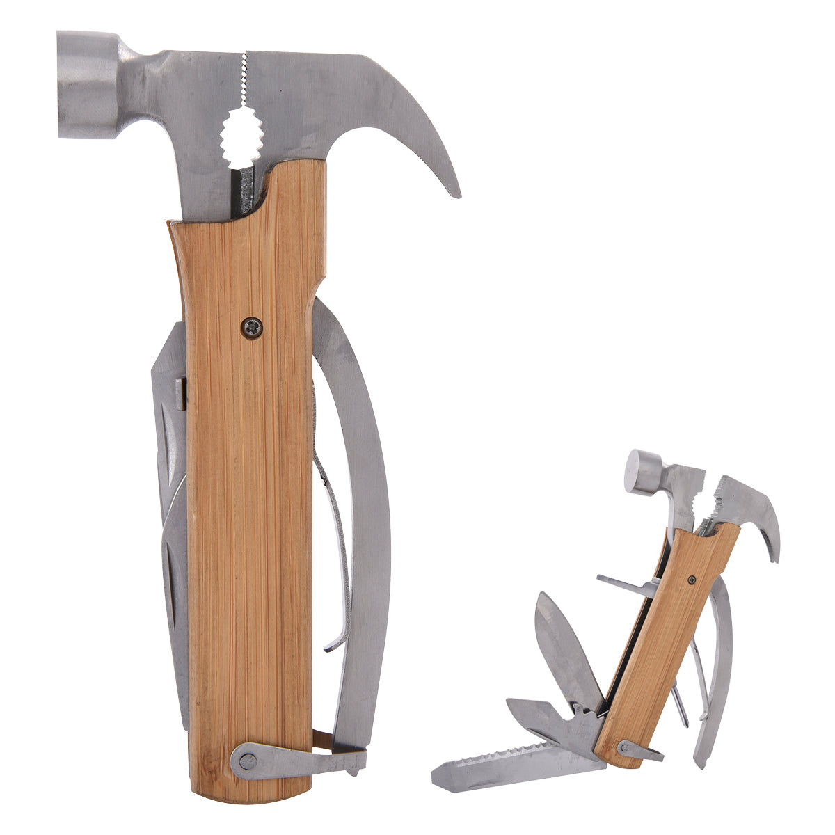 12-IN-1 MULTI-FUNCTIONAL WOOD HAMMER - Wood Color