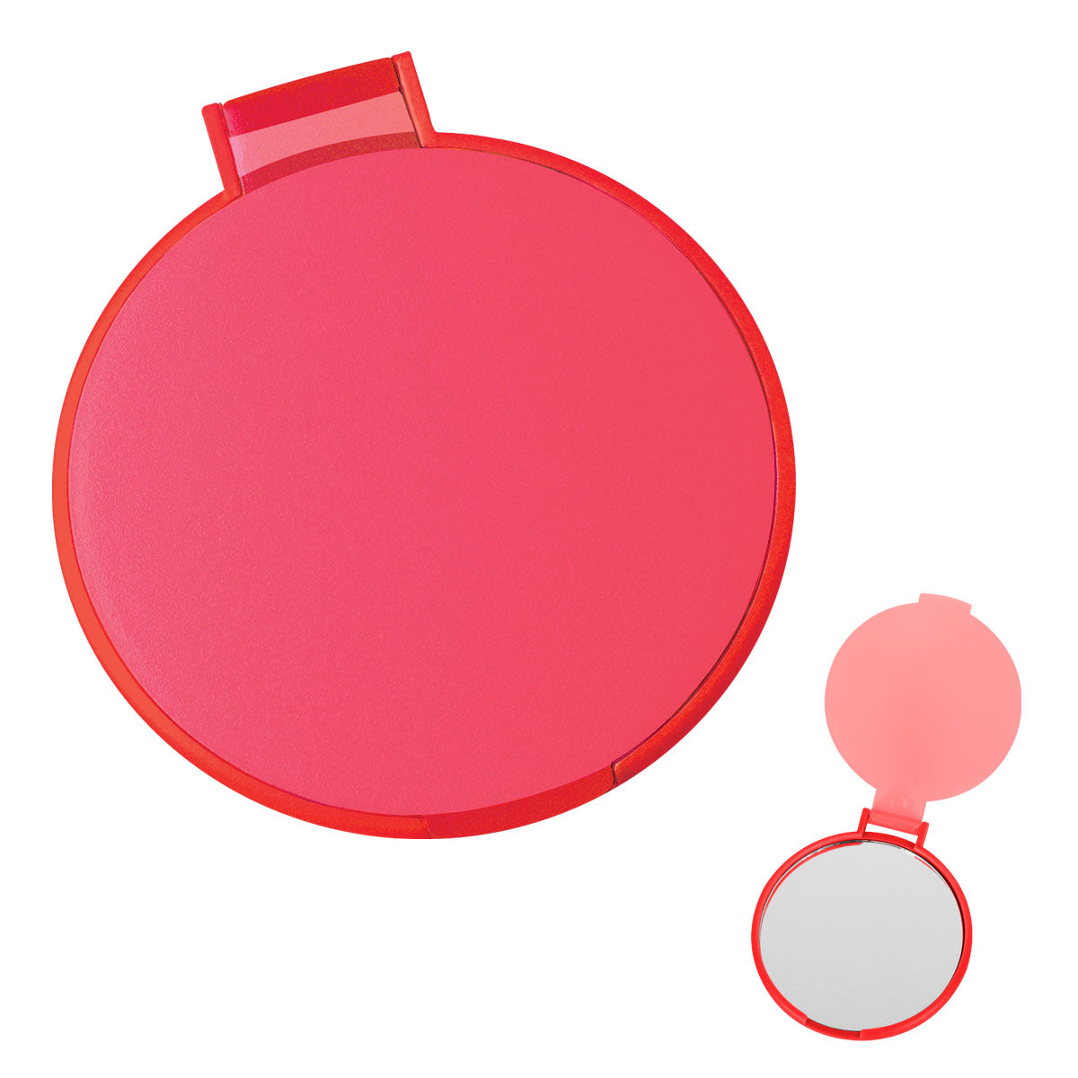Round Mirror - Translucent Red