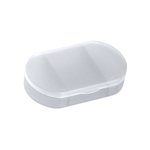 Oval Shape Pill Holder - Frost Clear
