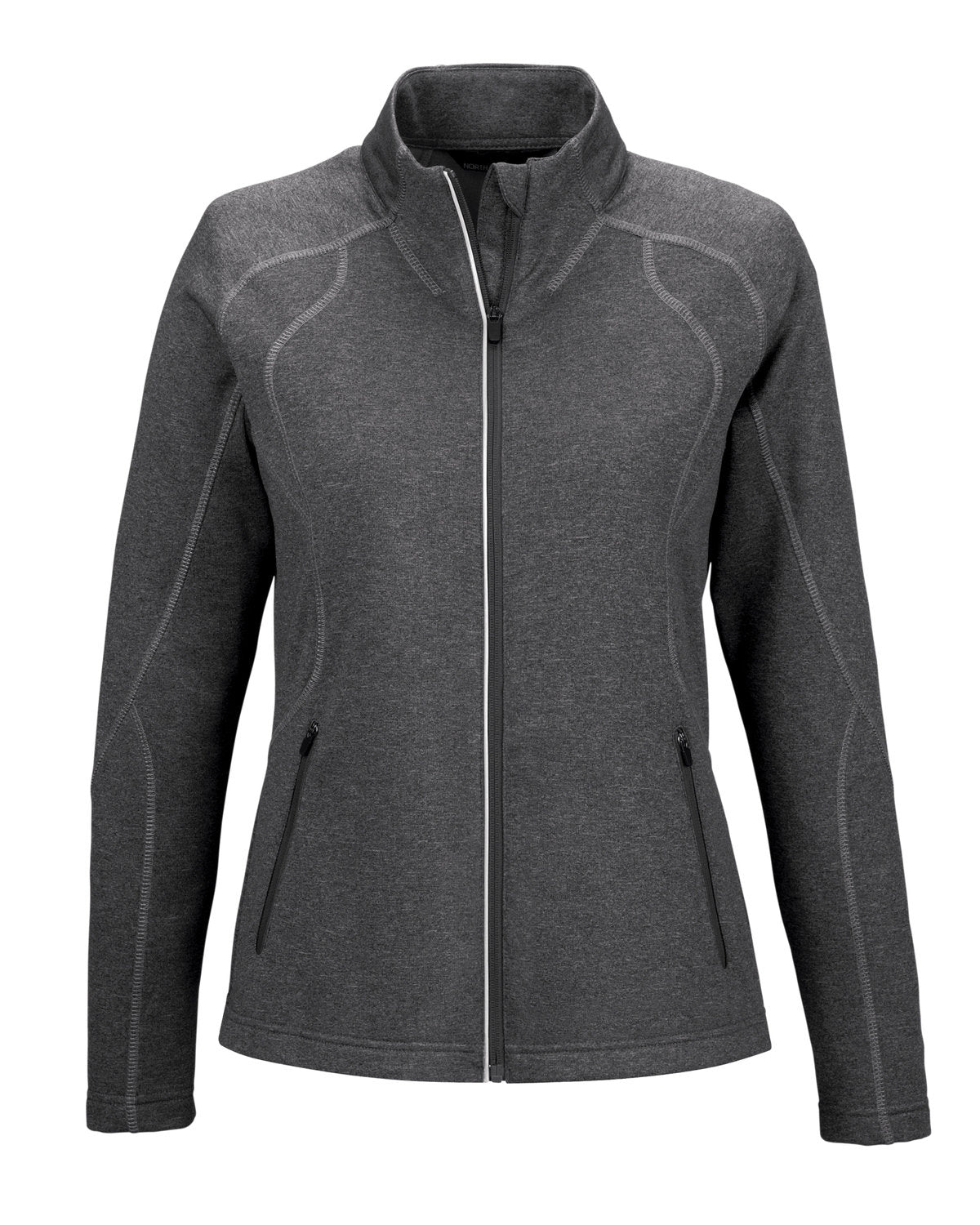 North End Ladies' Gravity Performance Fleece Jacket - Carbon Heather
