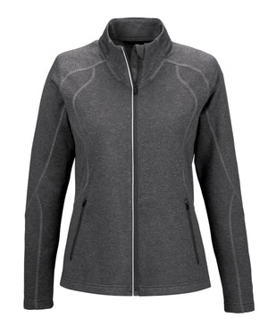 North End Ladies' Gravity Performance Fleece Jacket - Carbon Heather
