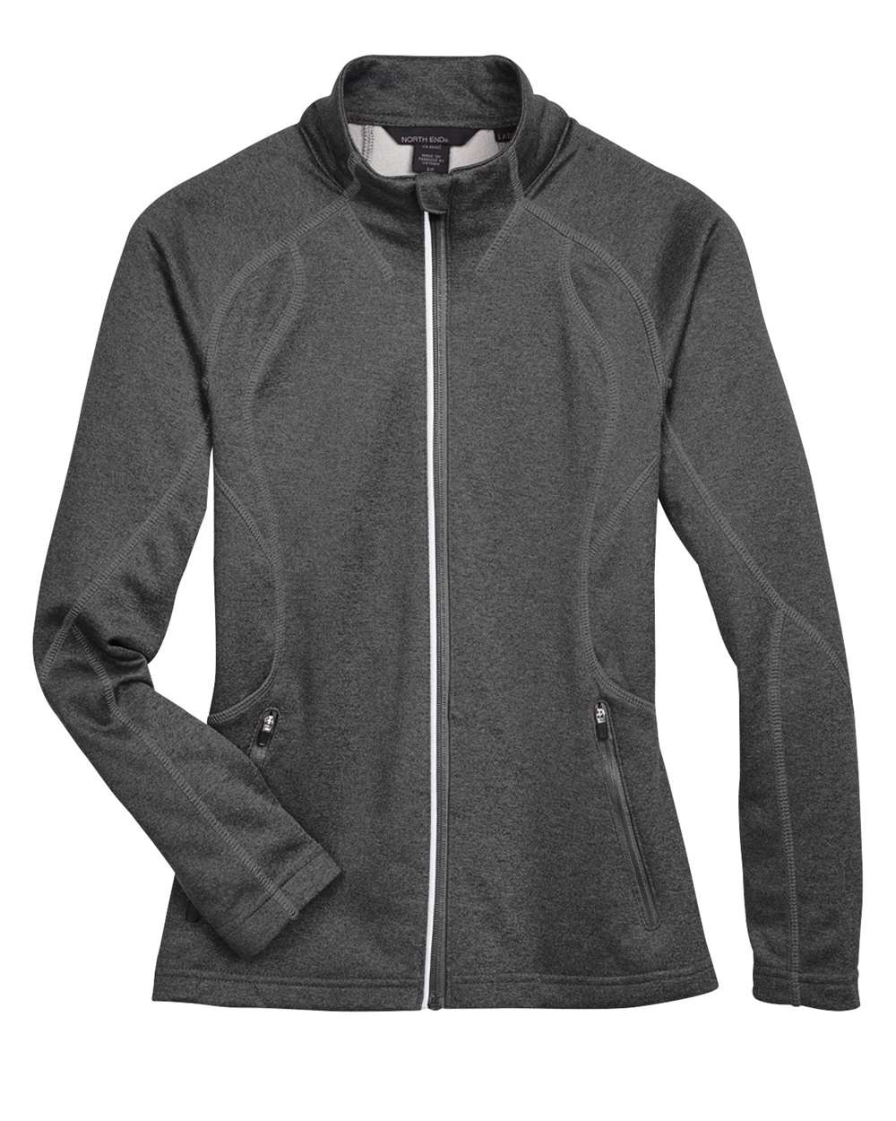 North End Ladies' Gravity Performance Fleece Jacket - Carbon Heather