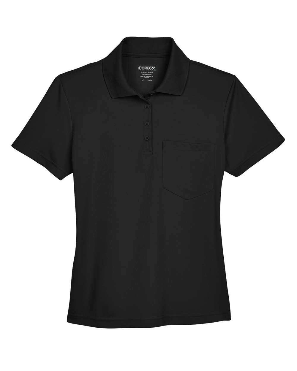 CORE365 Origin Performance Pique Polo with Pocket - Women's - Black