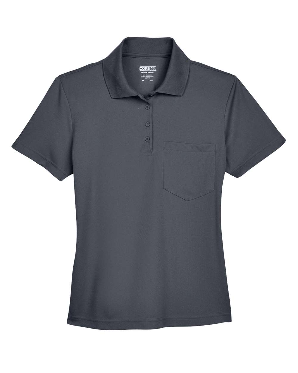 CORE365 Origin Performance Pique Polo with Pocket - Women's - Carbon