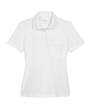 CORE365 Origin Performance Pique Polo with Pocket - Women's - White