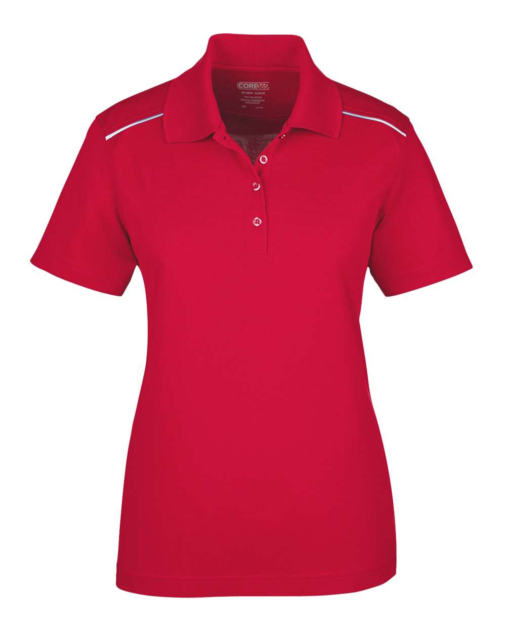 CORE365 Origin Performance Pique Polo Reflective Piping - Women's