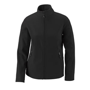 Ladies' Core365 2-Layer Fleece Bonded Soft Shell Jacket - Black