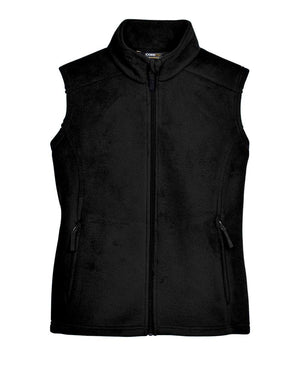 CORE365 Ladies' Journey Fleece Vest - Black