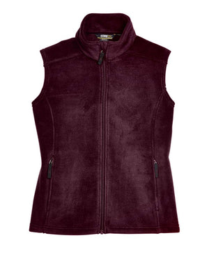 CORE365 Ladies' Journey Fleece Vest - Burgundy
