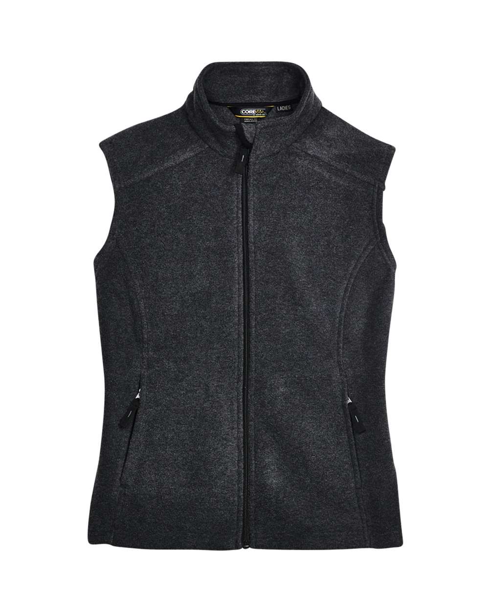 CORE365 Ladies' Journey Fleece Vest - Heather Charcoal