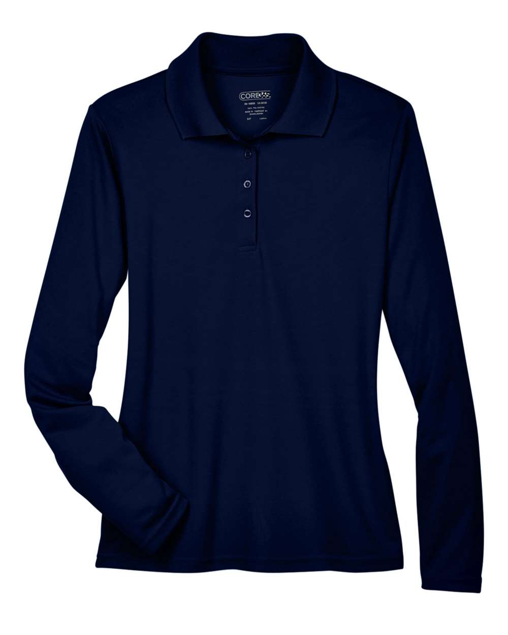 CORE365 Pinnacle Long Sleeve Pique Polo - women's - Classic Navy
