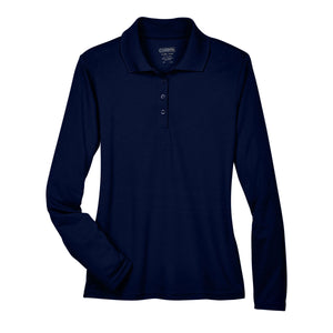 Core 365 Pinnacle Long Sleeve Pique Polo - women's - Navy