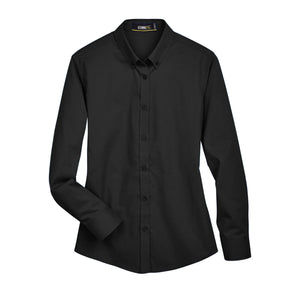 Core 365 Operate Long Sleeve Twill Shirt (Ladies') - Black