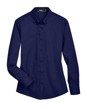 CORE365 Operate Long Sleeve Twill Shirt (Ladies') - Classic Navy