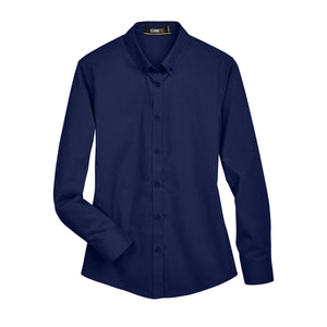 Core 365 Operate Long Sleeve Twill Shirt (Ladies') - Classic Navy